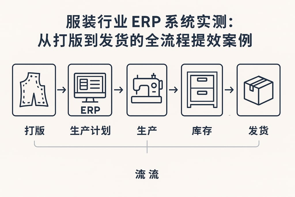 服装行业 ERP 系统实测：从打版到发货的全流程提效案例